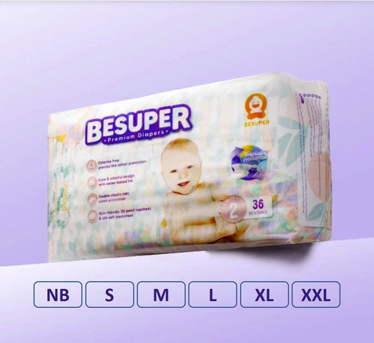 BeSuper Premium Pelene za bebe od NB do XXL - prirodan izbor