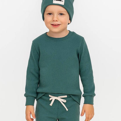 WOWO Kids Komplekt set 3: Pantalone, dukserica, kapa