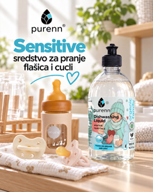 PURENN Sensitive – sredstvo za pranje flašica i cucli, 500 ml