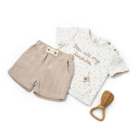 Baby Cosy dvodelni komplet od pamučnog muslina za bebu