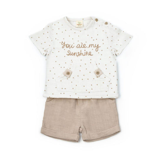 Baby Cosy dvodelni komplet od pamučnog muslina za bebu