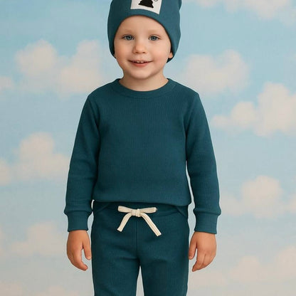 WOWO Kids Komplekt set 3: Pantalone, dukserica, kapa