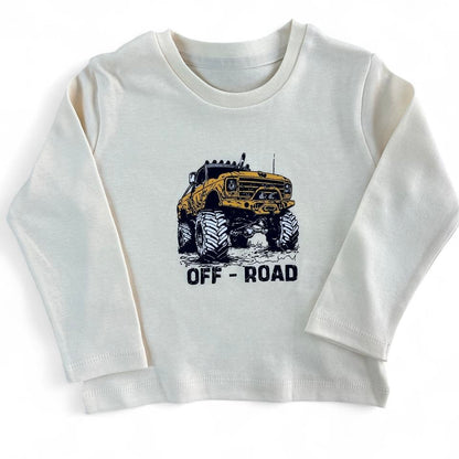 WOWO Kids Komplekt sa auto OFF ROAD: pantalone, prsluk, majica dugih rukava