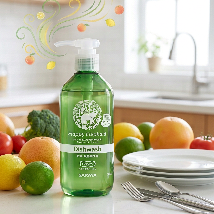Deterdžent za sudove Happy Elephant – grejpfrut 300 ml