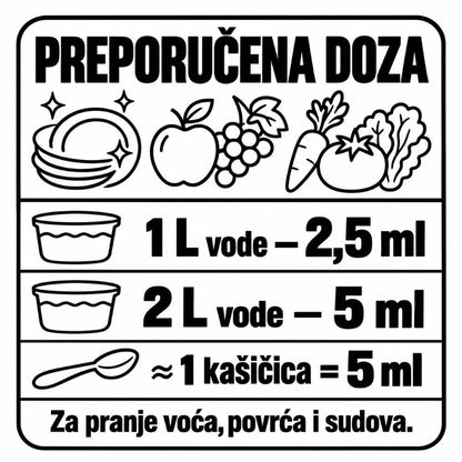 Deterdžent za sudove Happy Elephant – uputstvo