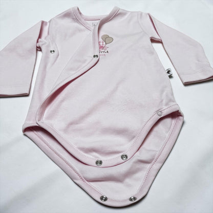 Caramell bodi na preklop za bebe dugih rukava