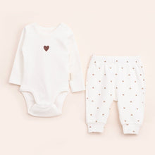 VAUVA Dvodelni Set2 od pamuka: pantalone i bodi dugih rukava