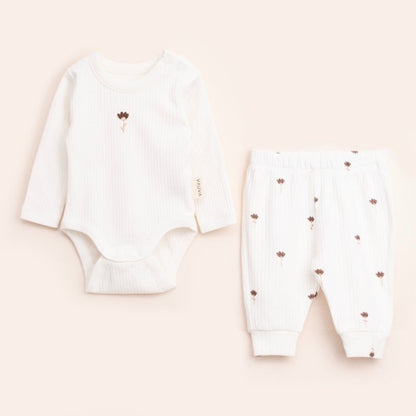 VAUVA Dvodelni Set2 od pamuka: pantalone i bodi dugih rukava