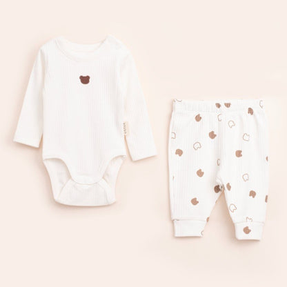 VAUVA Dvodelni Set2 od pamuka: pantalone i bodi dugih rukava