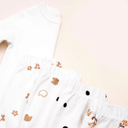 VAUVA Dvodelni Set2 od pamuka za bebu: pantalone i bodi dugih rukava