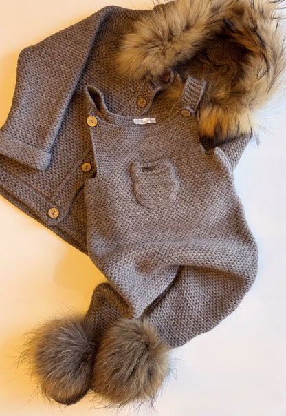 BABY MIO set: kombinezon i dzemper (12-18 mes)