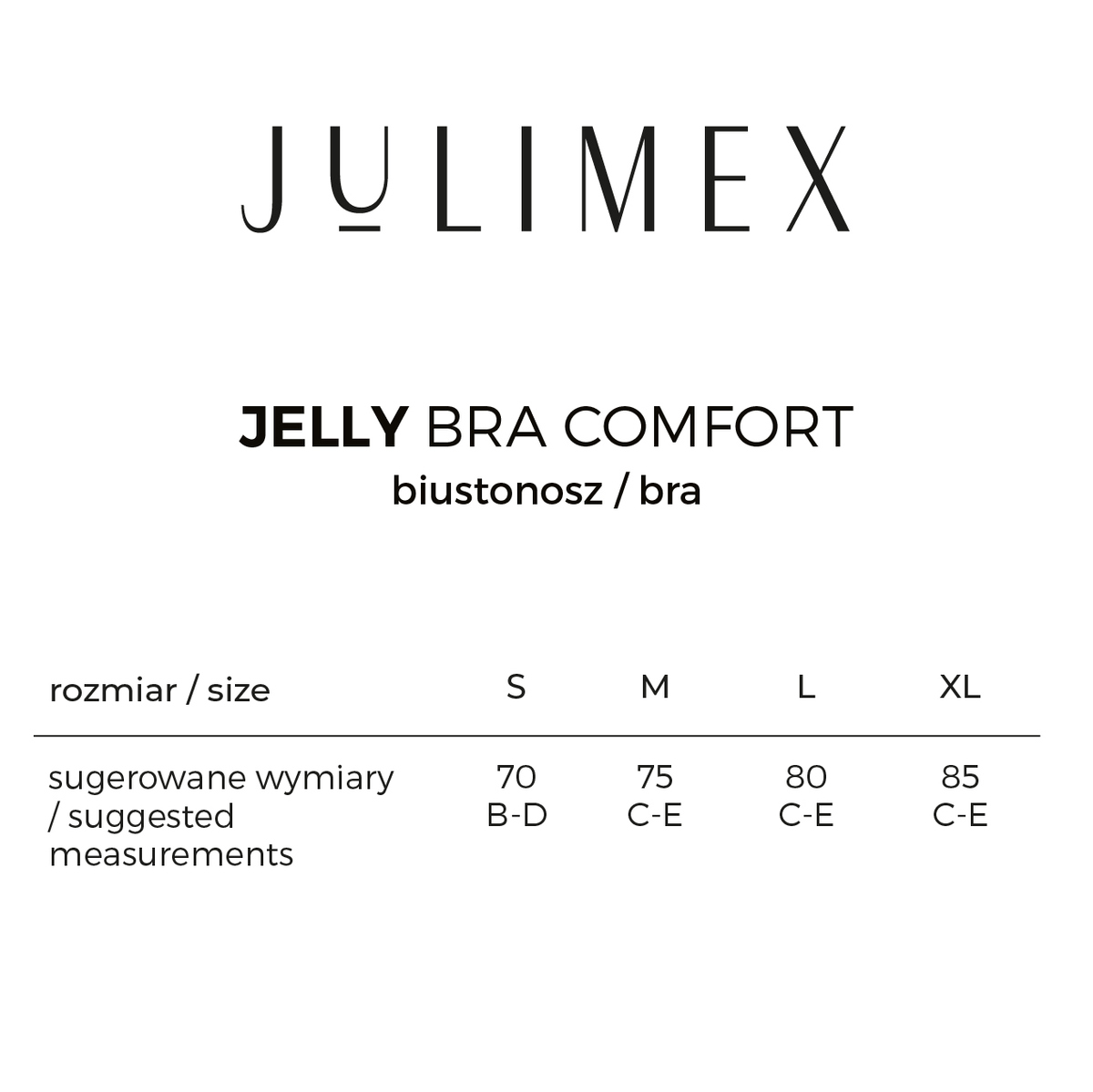 JULIMEX JELLY BRA COMFORT grudnjak