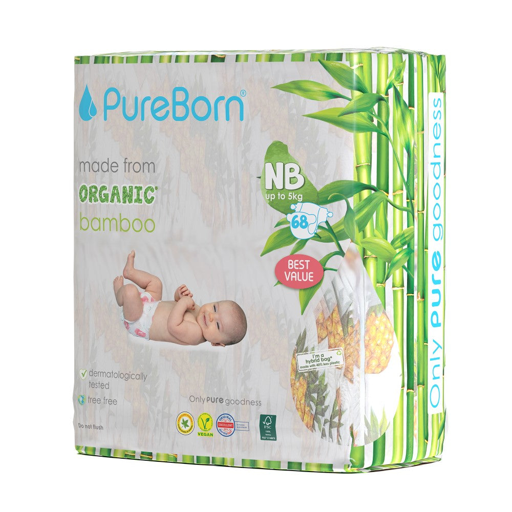 Pure Born pelene za bebe od bambusa
