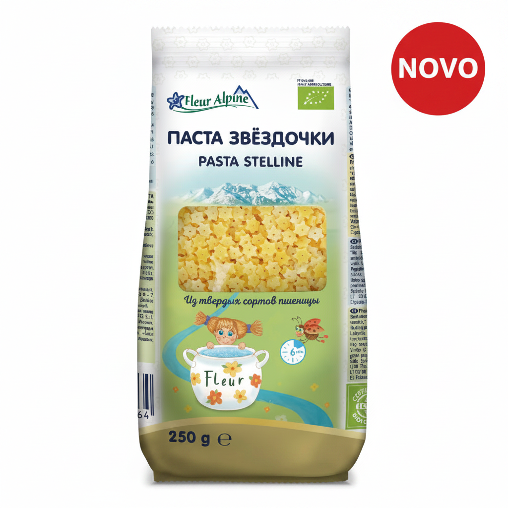 Fleur Alpine testenina ZVEZDICE (Stelline) od durum pšenice, 250 g