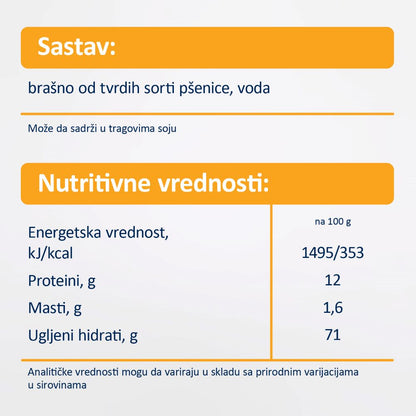 Fleur Alpine testenina ZVEZDICE (Stelline) od durum pšenice, 250 g