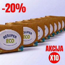 BeSuper ECO Bamboo vlažne maramice 60 kom