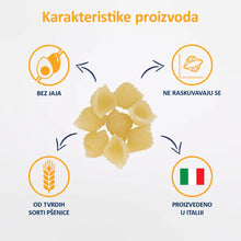 Fleur Alpine testenina ŠKOLJKICE (Coccioline Rigate) od durum pšenice, 250 g