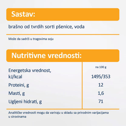 Fleur Alpine testenina ŠKOLJKICE (Coccioline Rigate) od durum pšenice, 250 g