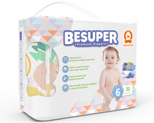 BeSuper Premium Pelene 6 (XXL, 12+ kg) 30 kom