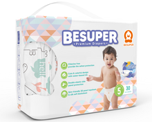 BeSuper Premium Pelene 5 (XL, 12+ kg) 30 kom