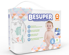 BeSuper Premium Pelene 6 (XXL, 12+ kg) 30 kom